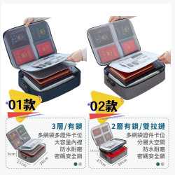 比保險櫃還牛的收納包【百貨用品－收納系列】證件收納包 多規格 分層分類 護照收納袋 證件包 證書收納包 密碼鎖收納包 防水證件袋/收納包/收納盒/萬用包/旅行袋/旅行包/隨身盥洗包